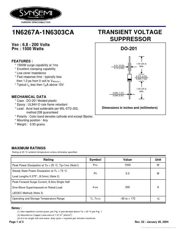 1N6287A