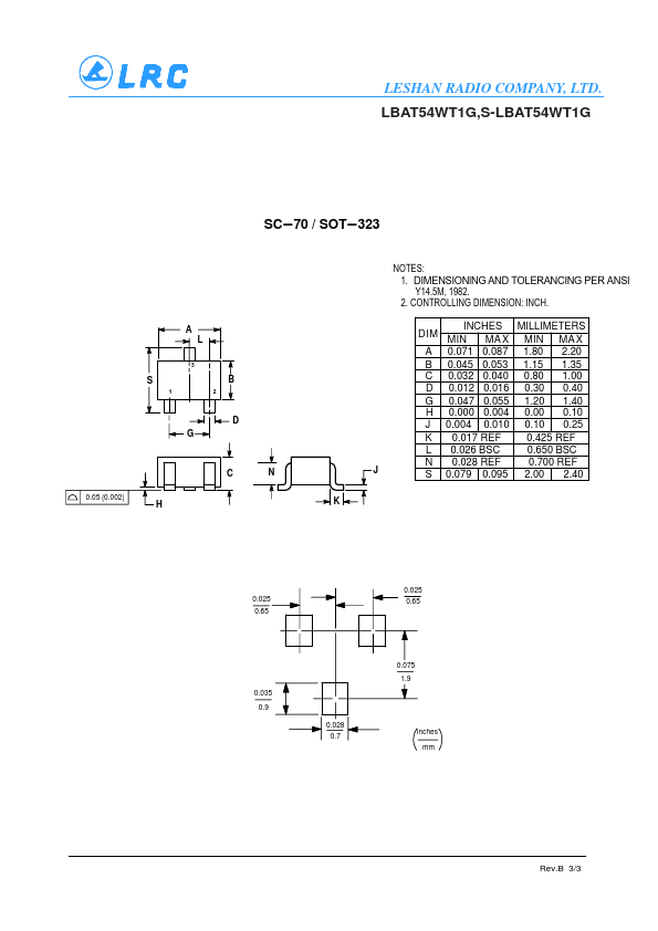 S-LBAT54WT1G