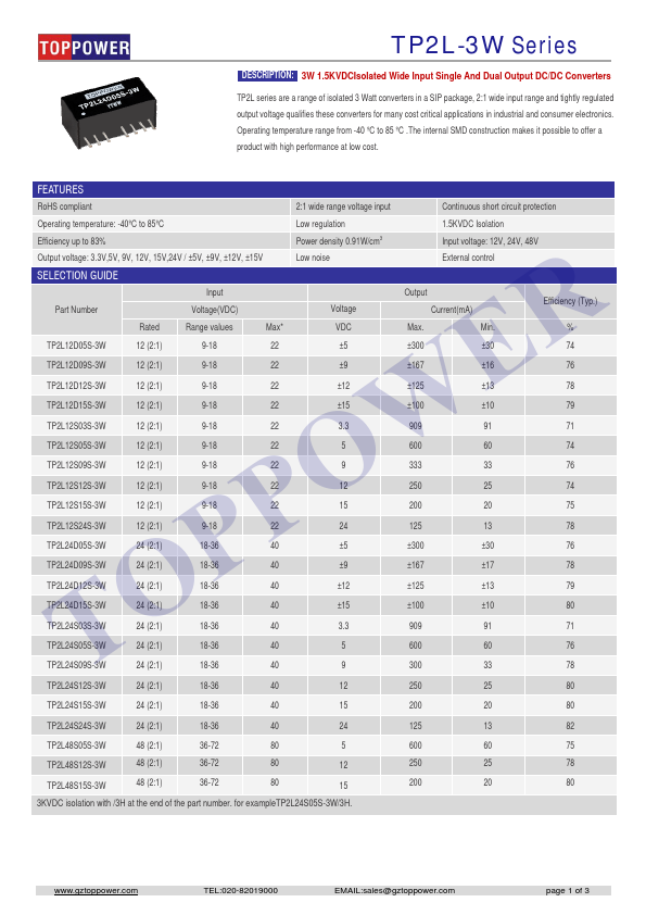 TP2L12S09S-3W