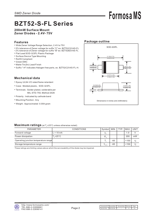 BZT52B5V6S-FL