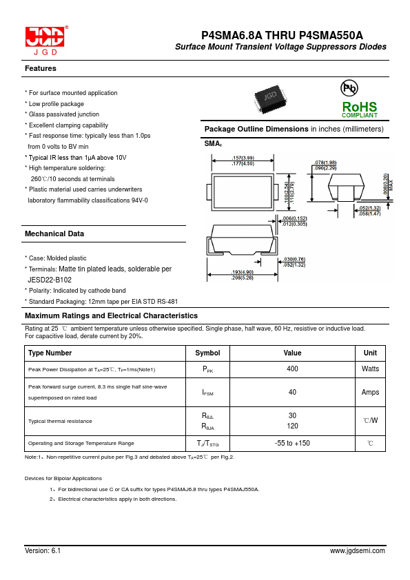 P4SMA27CA