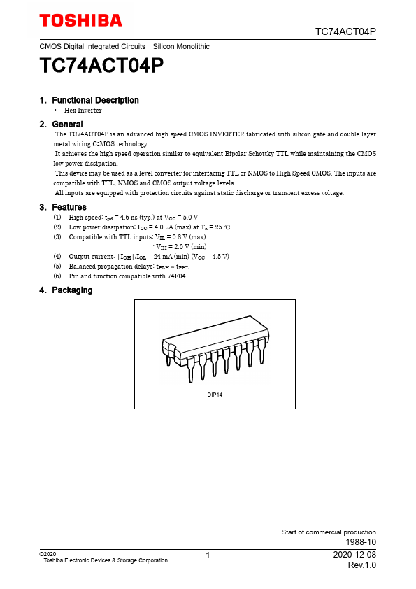 TC74ACT04P