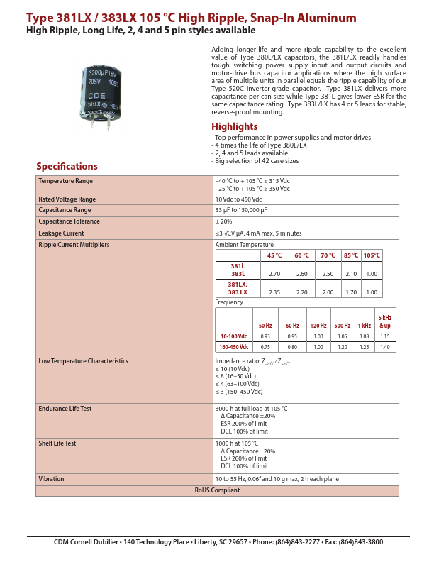 381LX152M160K042