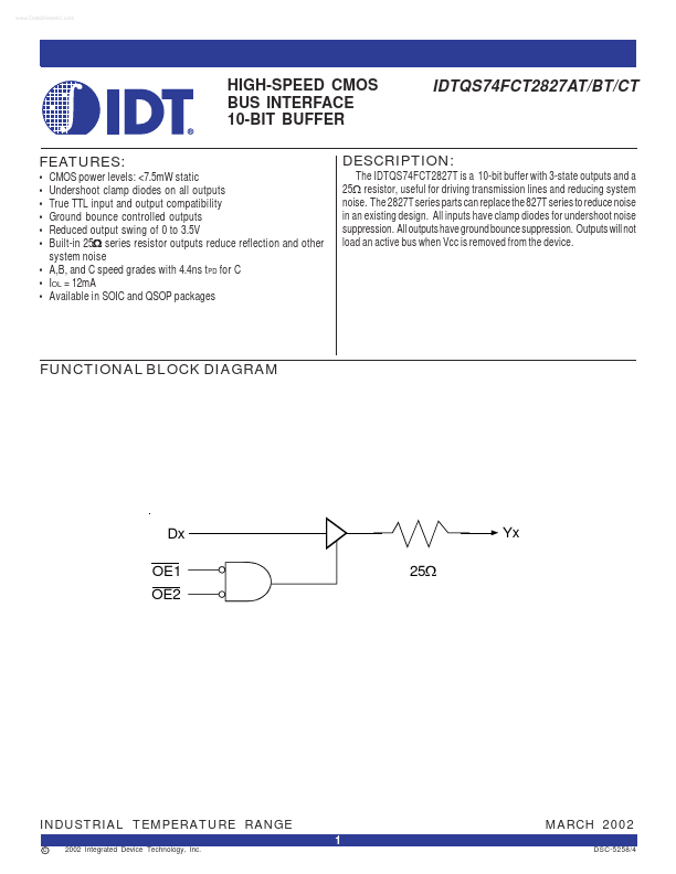 IDTQS742827AT