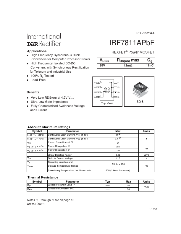 IRF7811APBF
