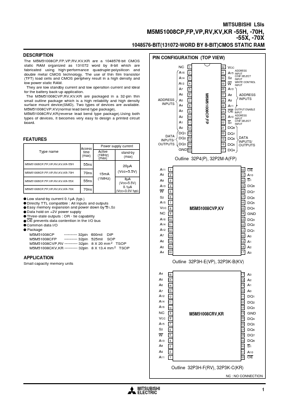 M5M51008CVP-55H