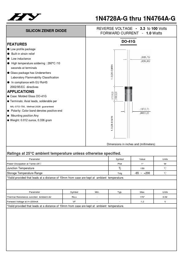 1N4731A-G