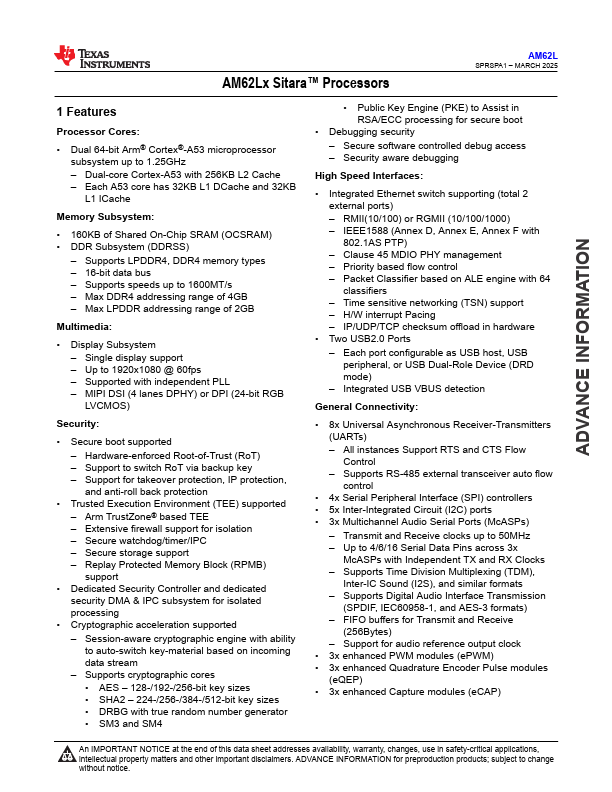 AM62L31 Datasheet Preview