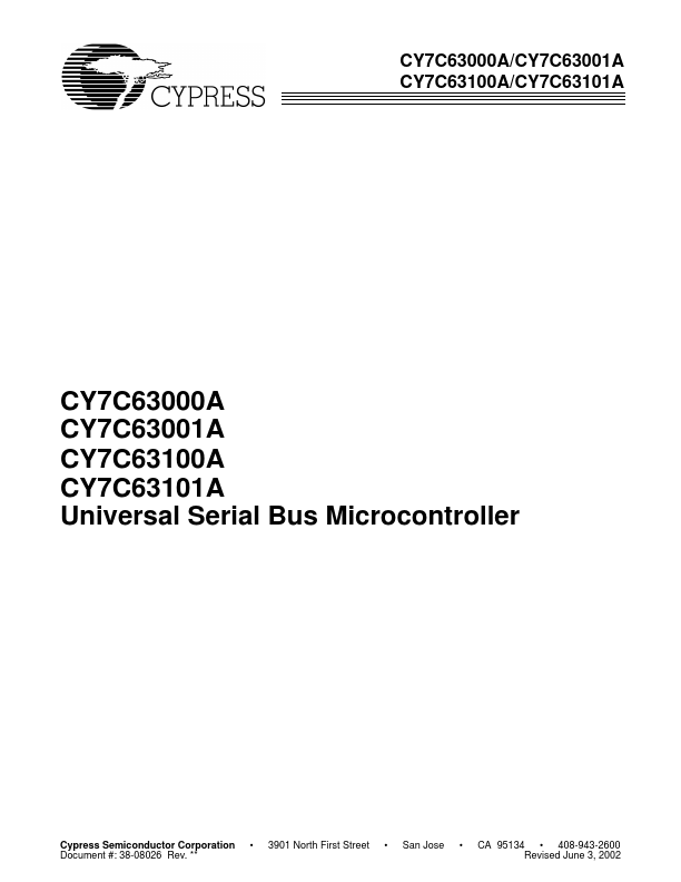CY7C63000A