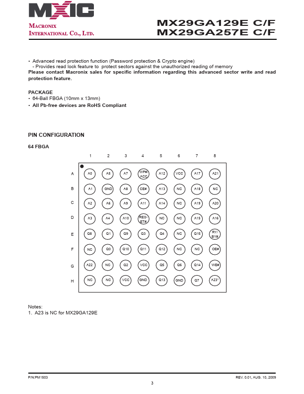 MX29GA257EF