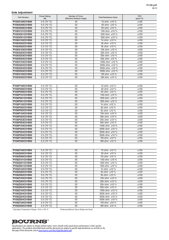 PV36X500C01B00