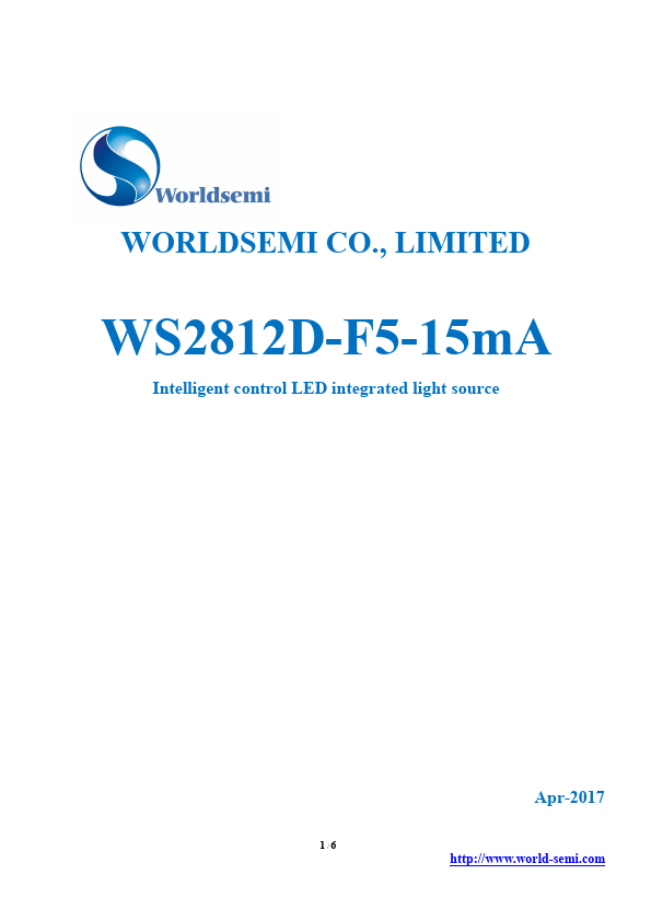 WS2812D-F5-15mA