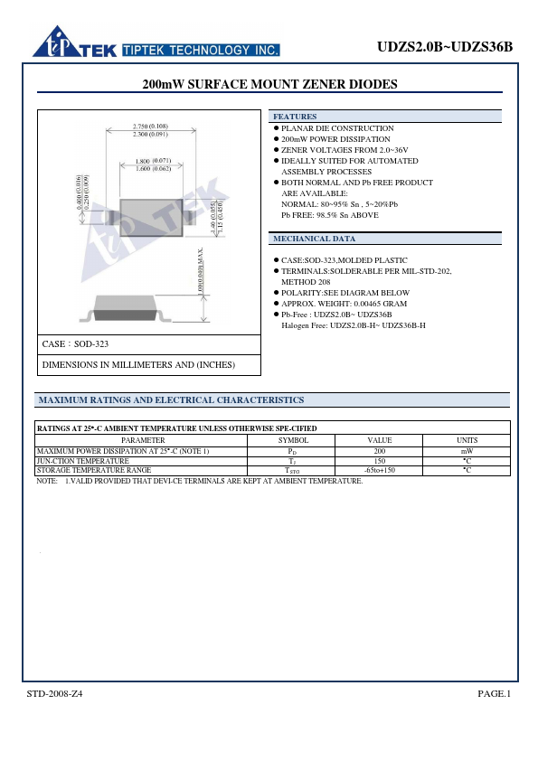 UDZS8.2B