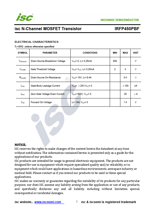 IRFP450PBF