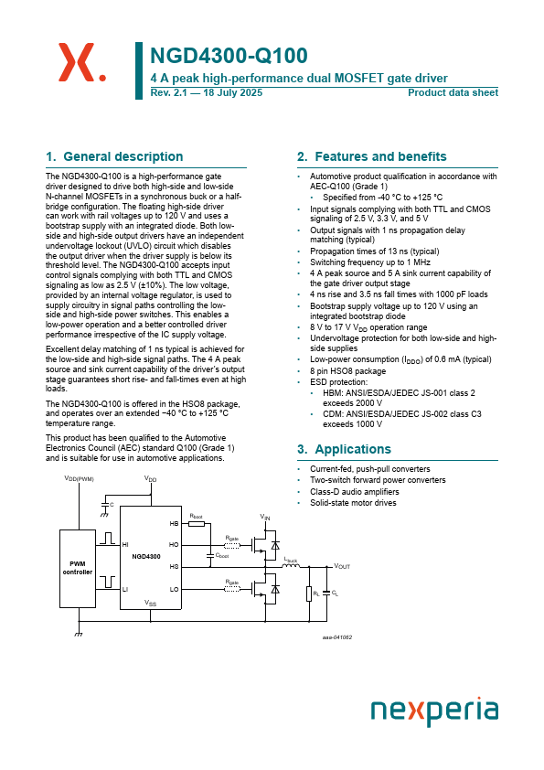 NGD4300-Q100 Datasheet Preview