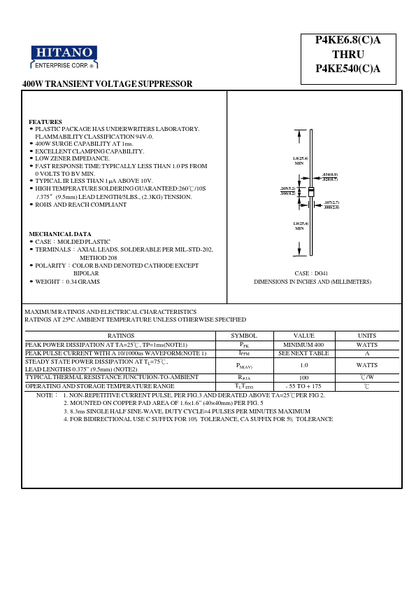 P4KE180C