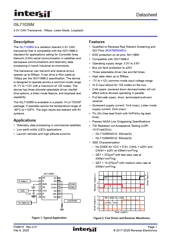 ISL71026M Datasheet Preview