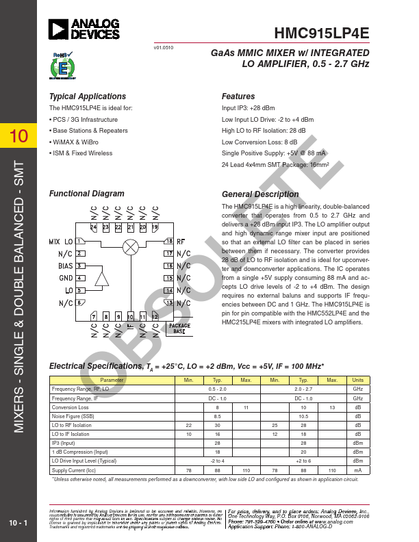 HMC915LP4E