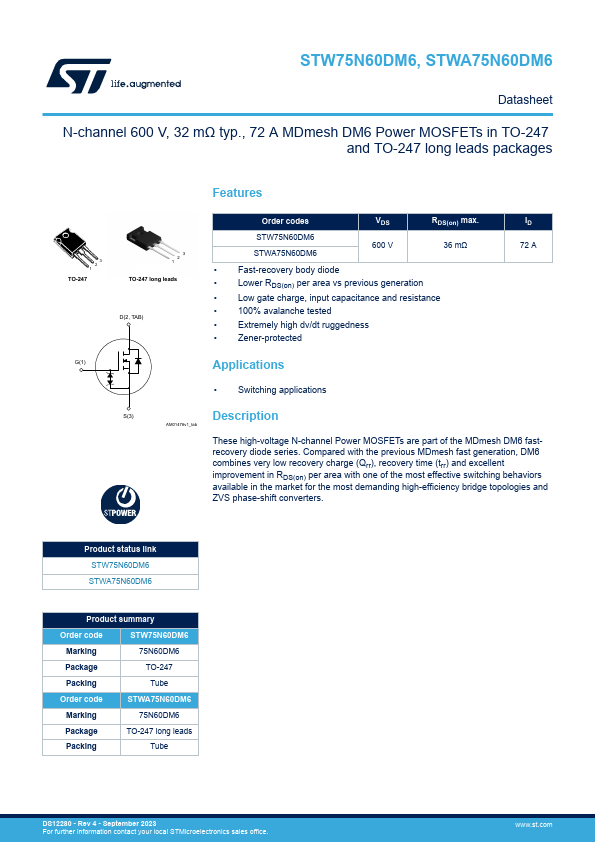 STW75N60DM6