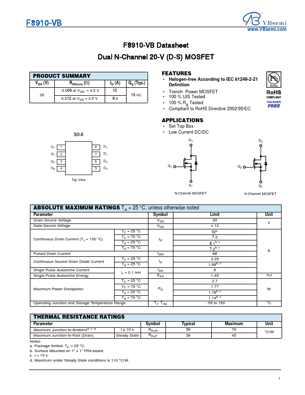 F8910 Datasheet Preview