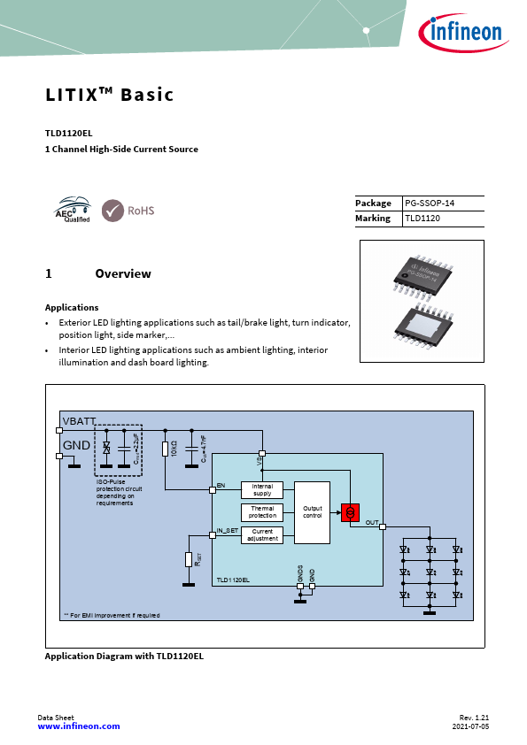 TLD1120EL Datasheet Preview