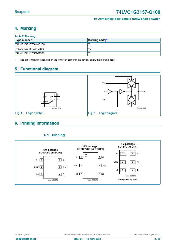 74LVC1G3157-Q100