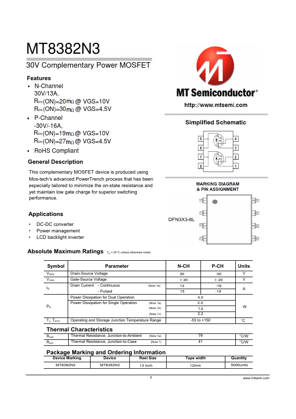 MT8382N3 Datasheet Preview