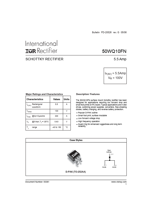 50WQ10FN Datasheet Preview
