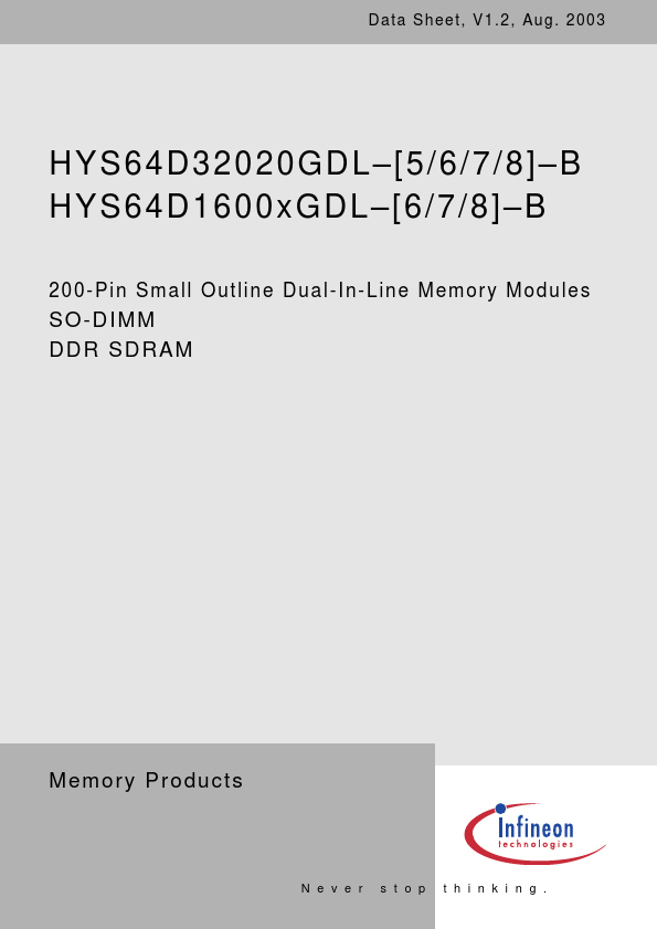 HYS64D32020GDL-5-B