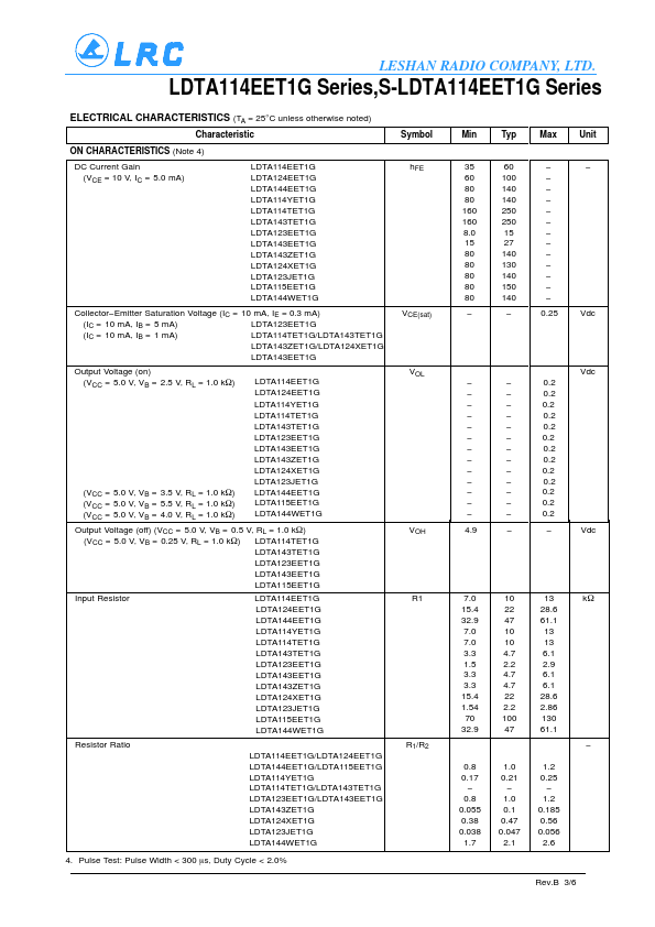 LDTA114TET1G