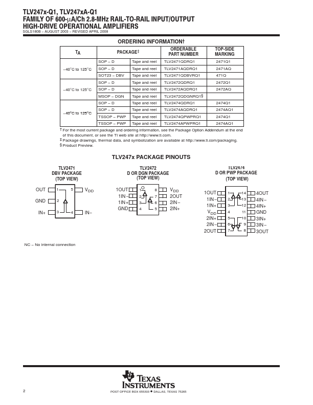 TLV2471-Q1