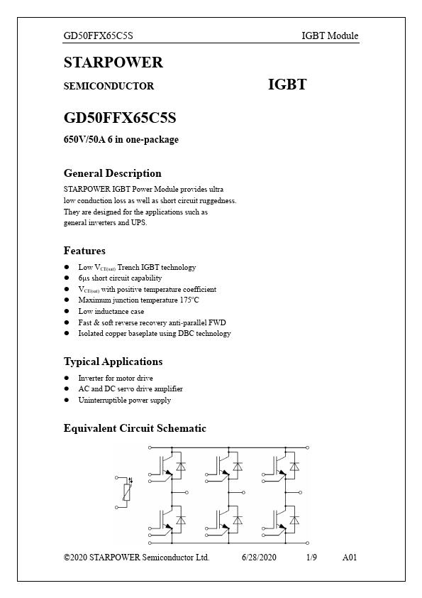 GD50FFX65C5S Datasheet Preview