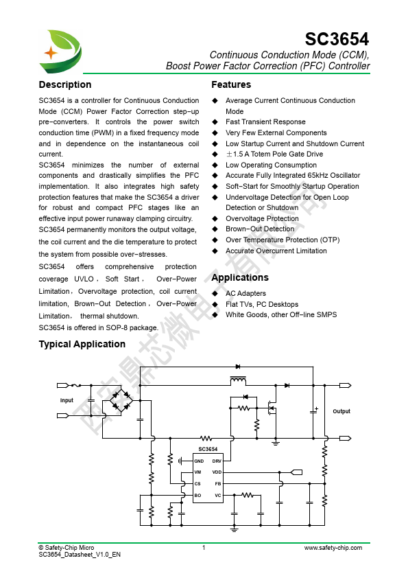 SC3654 Datasheet Preview