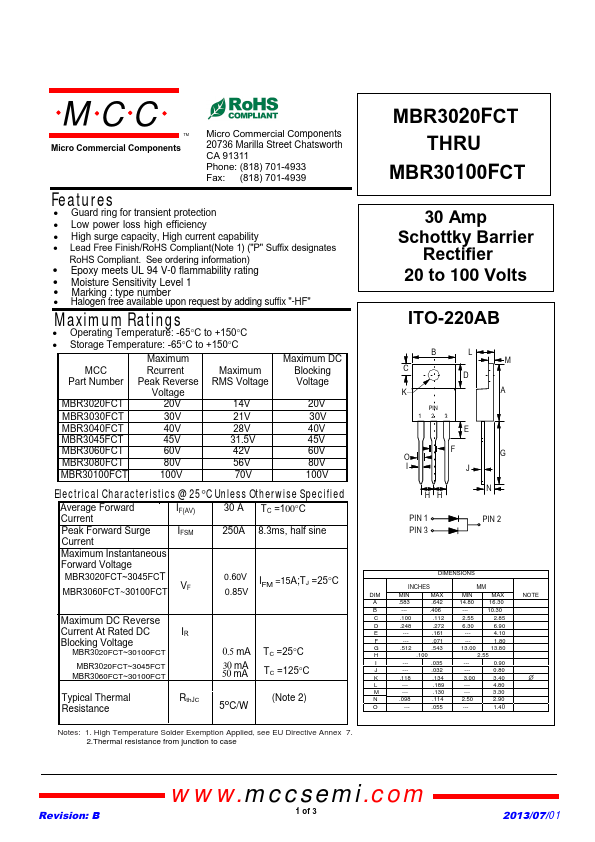 MBR3040FCT