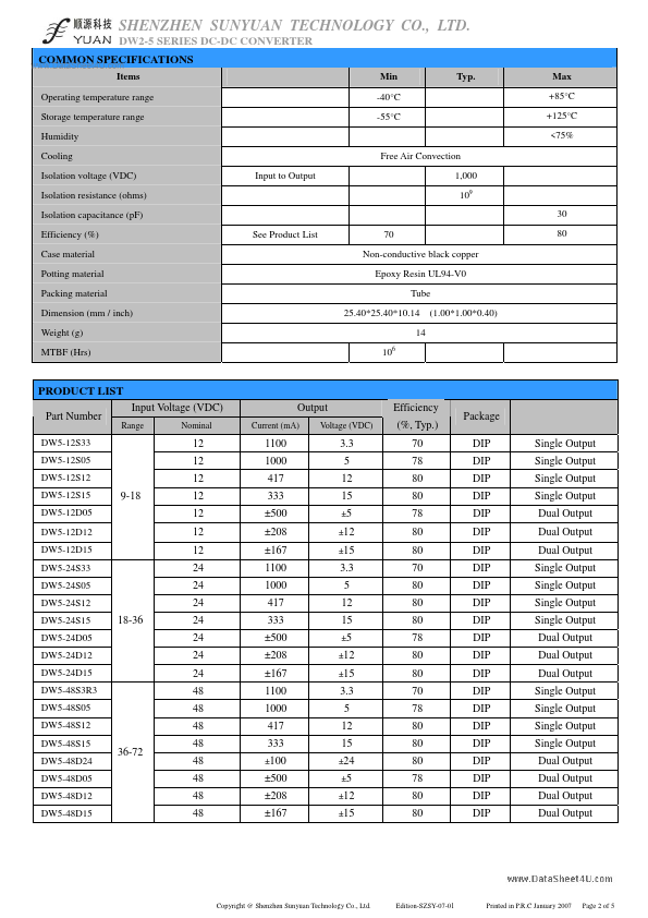 DW5-48S15