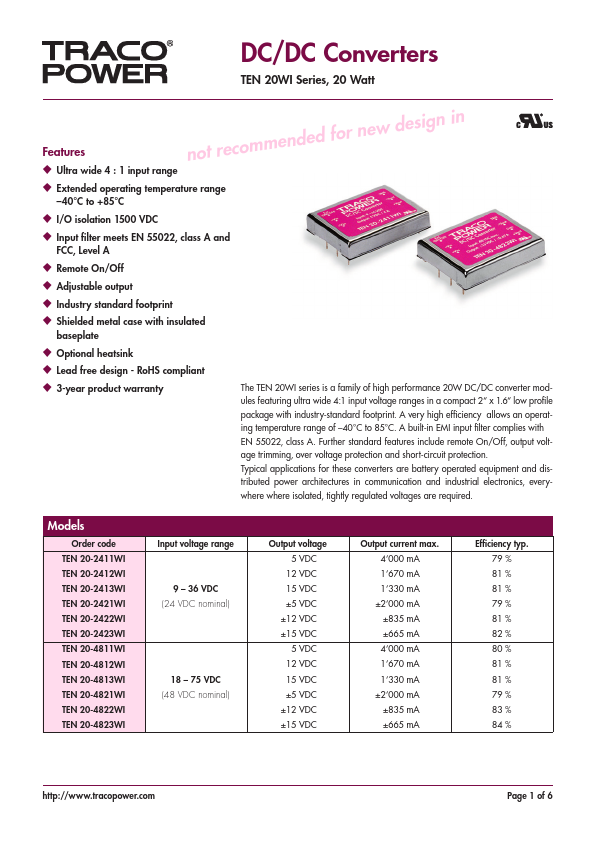 TEN20-2422WI