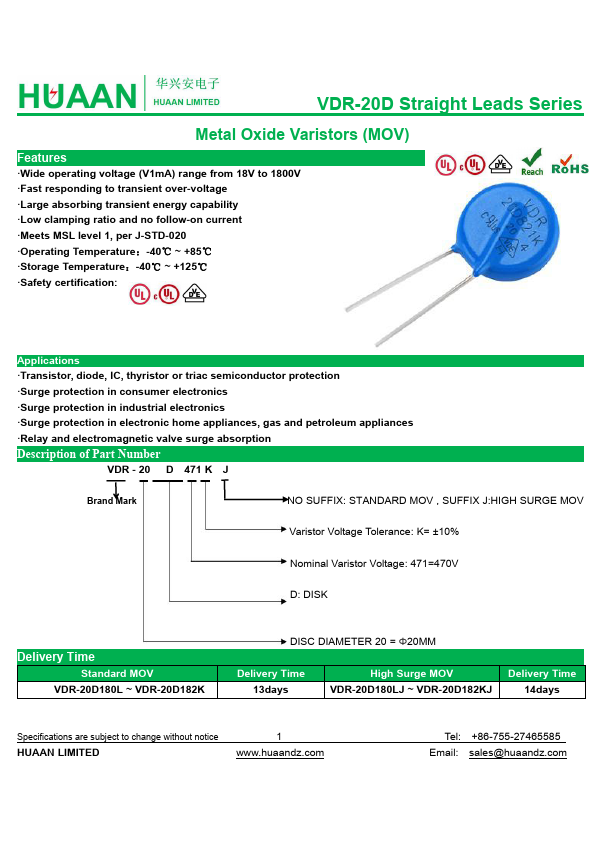 VDR-20D561K