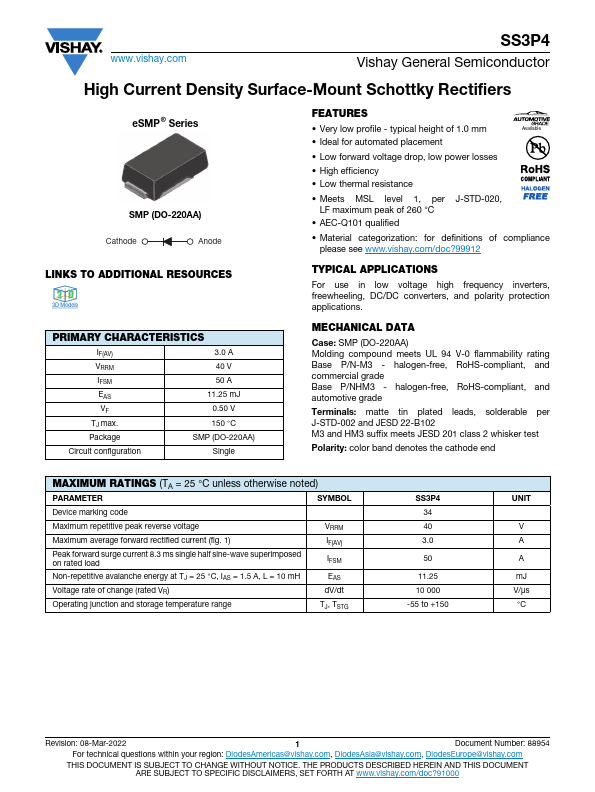 SS3P4 Datasheet Preview