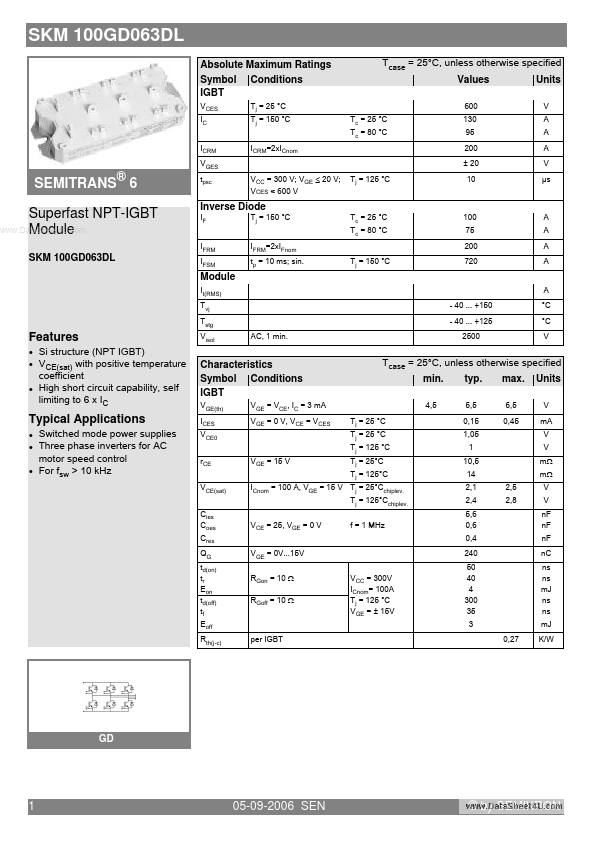 SKM100GD063DL