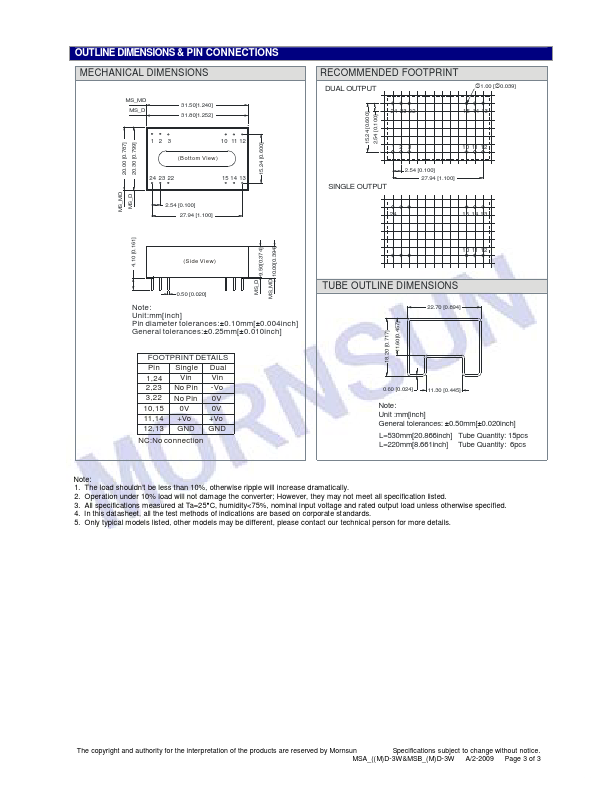 MSA2415MD-3W