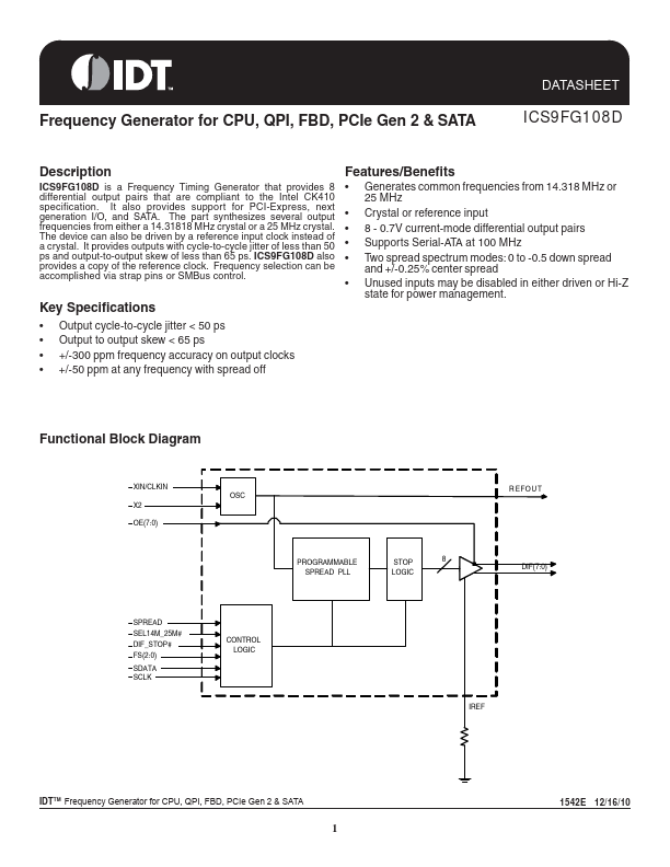 ICS9FG108D