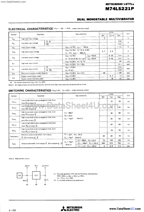 M74LS221P