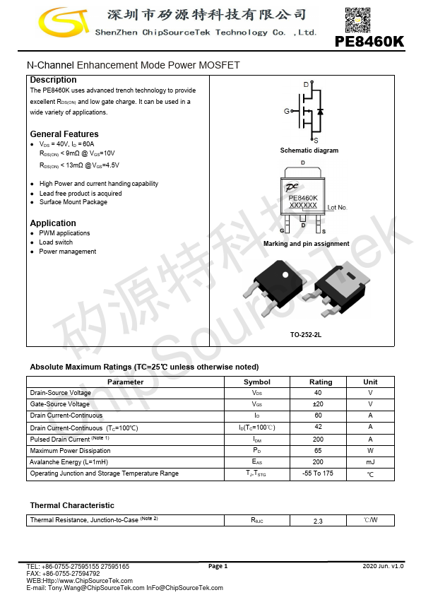 PE8460K Datasheet Preview