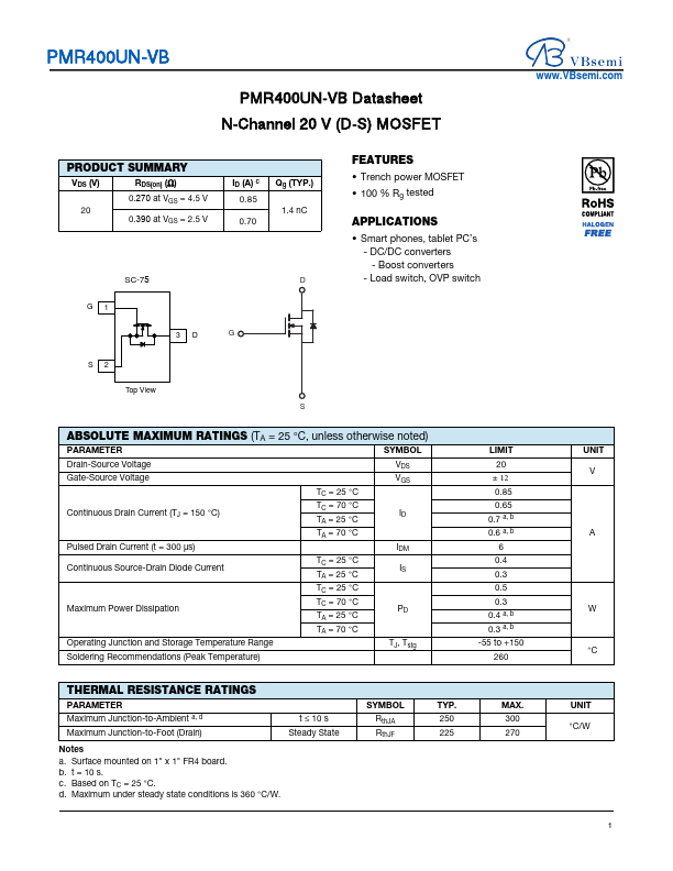 PMR400UN Datasheet Preview