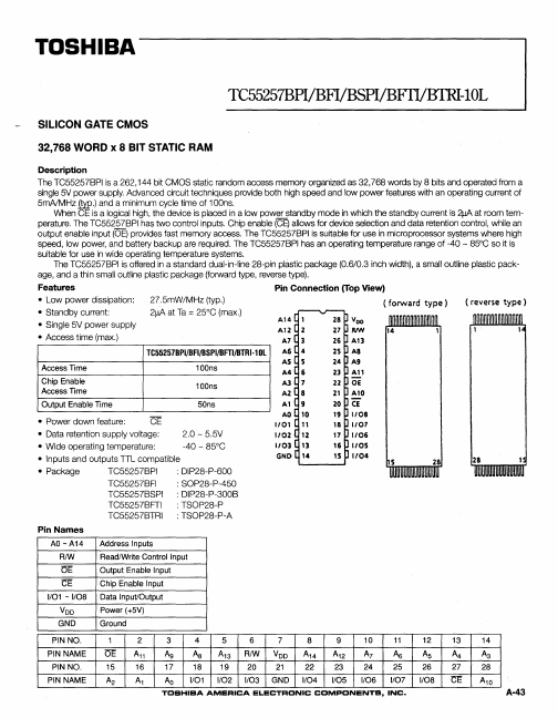 TC55257BFTI-10L