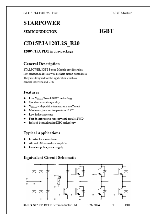 GD15PJA120L2S_B20 Datasheet Preview