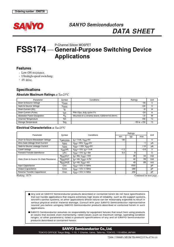 FSS174 Datasheet Preview