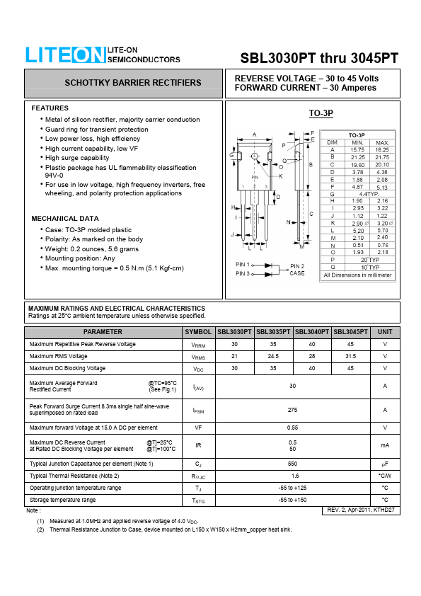 SBL3040PT