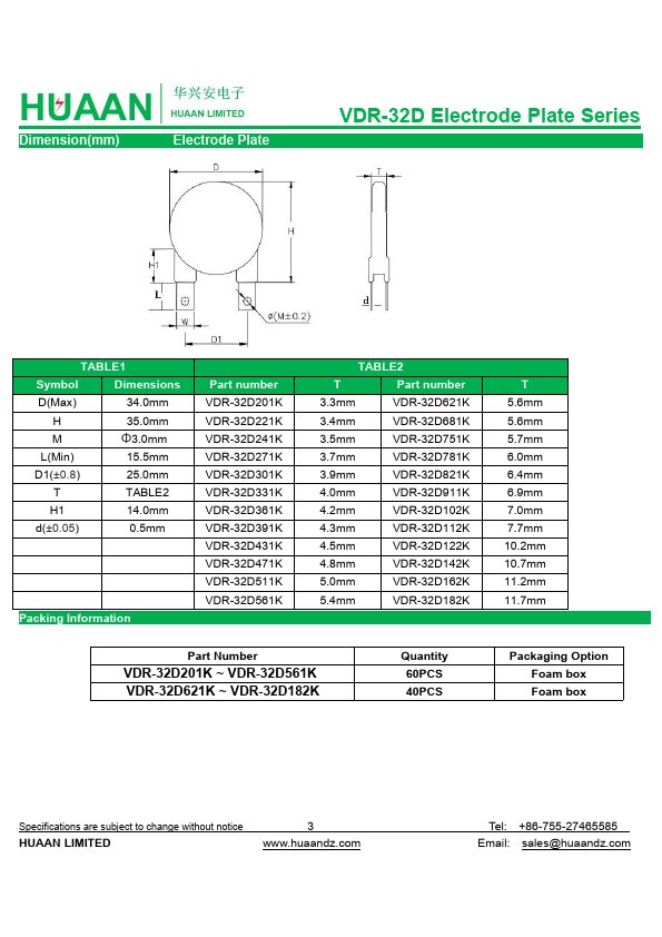 VDR-32D182K