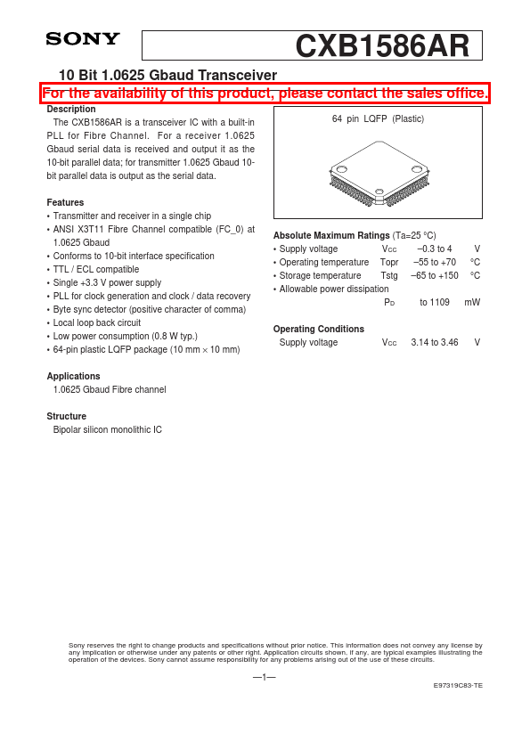 CXB1586AR